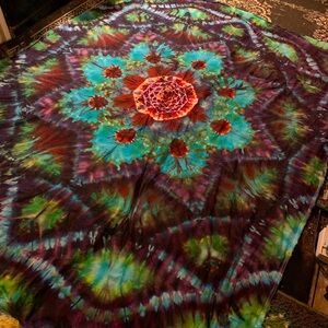Colorful Tie-Dye Tapestry